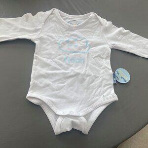 Stuck on you personalized baby onesie name "Noah"